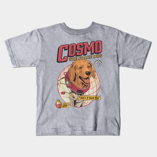 Cosmo The Space Dog Kids T-Shirt by Vector-Planet